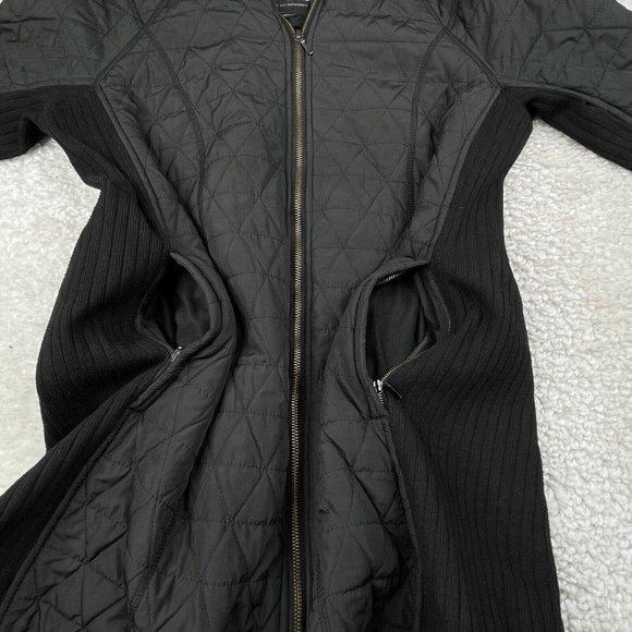 Prana Esla Long Black Sherpa Lined Coat - Picture 11 of 14